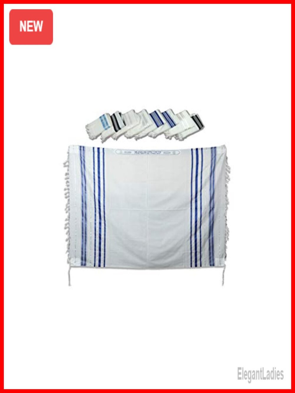 100% Wool Tallit Prayer Shawl Tallis Gadol Mehadrin Kosher Striped